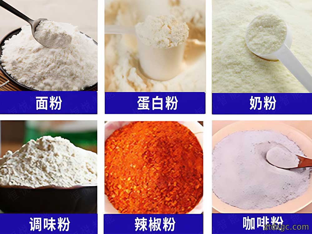 可适用的粉末物料