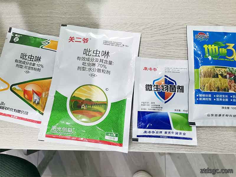 农药四边封包装袋型