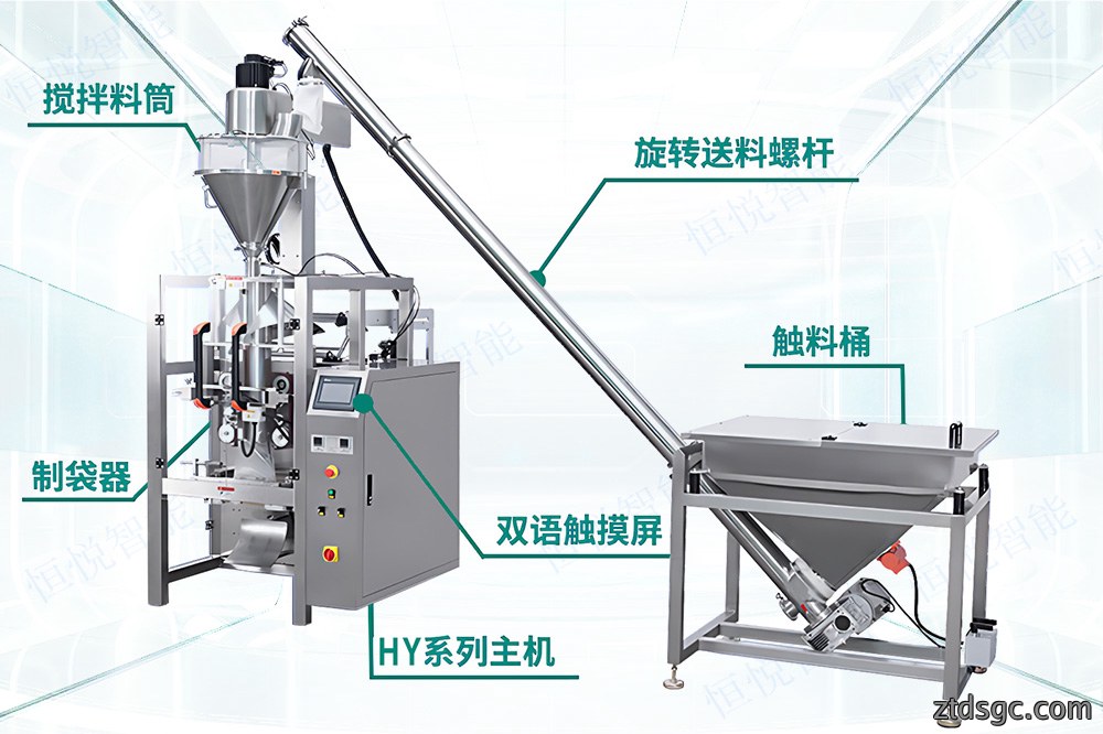 成套全自动粉体包装机生产线构成 成套全自动粉体包装机生产线构成