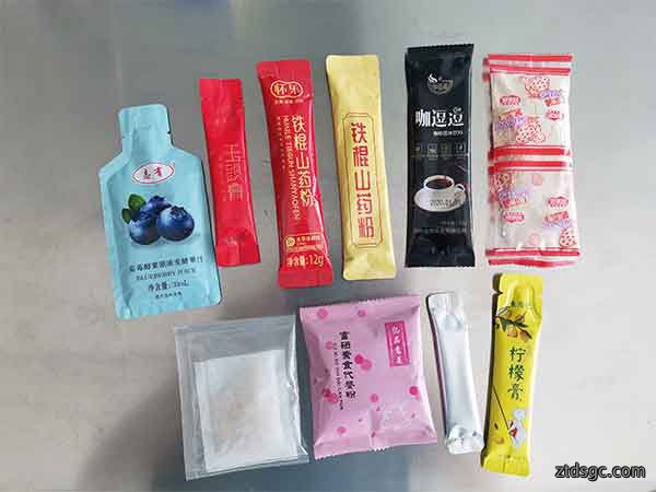 用户自带葛根粉来厂现场试机的包装效果