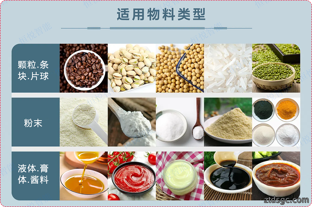 小型给袋机适用物料 小型给袋机适用物料